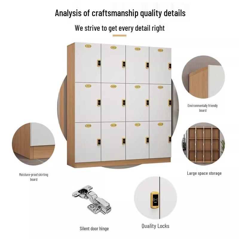 Password Lock Wooden Changing Room Locker for Yoga Studios, Gyms, and Baths
