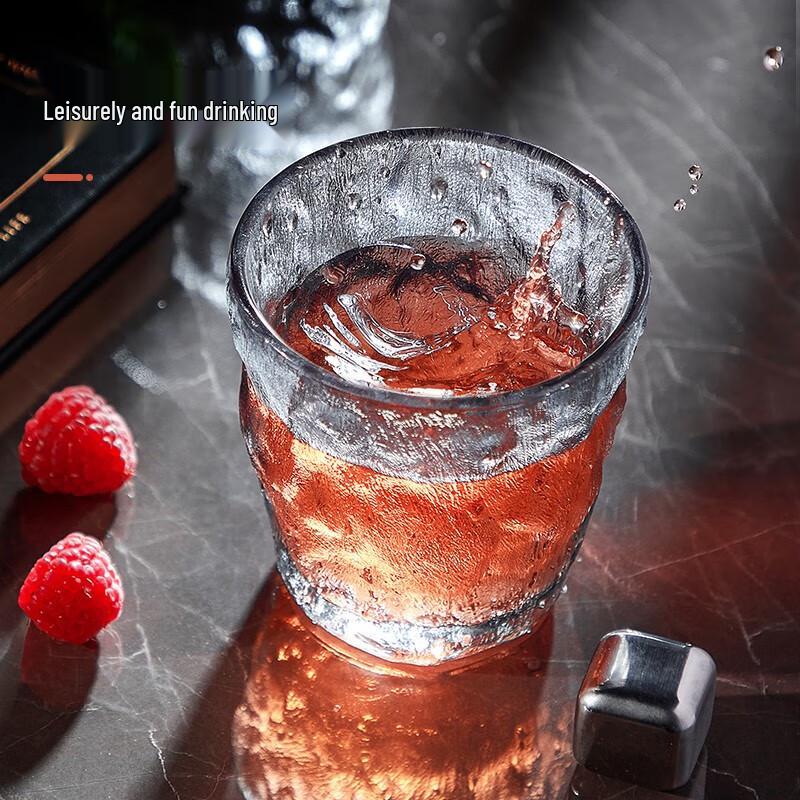 Cuidahuang Glacier Pattern Glass Drinkware Set