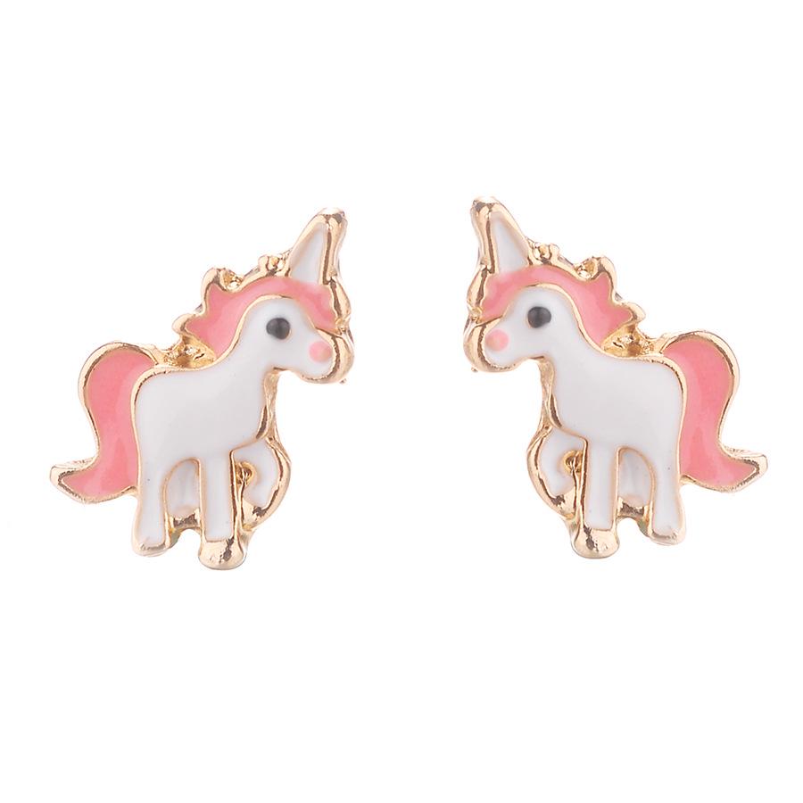 European and American Style Unicorn Bee Cat Necklace Set