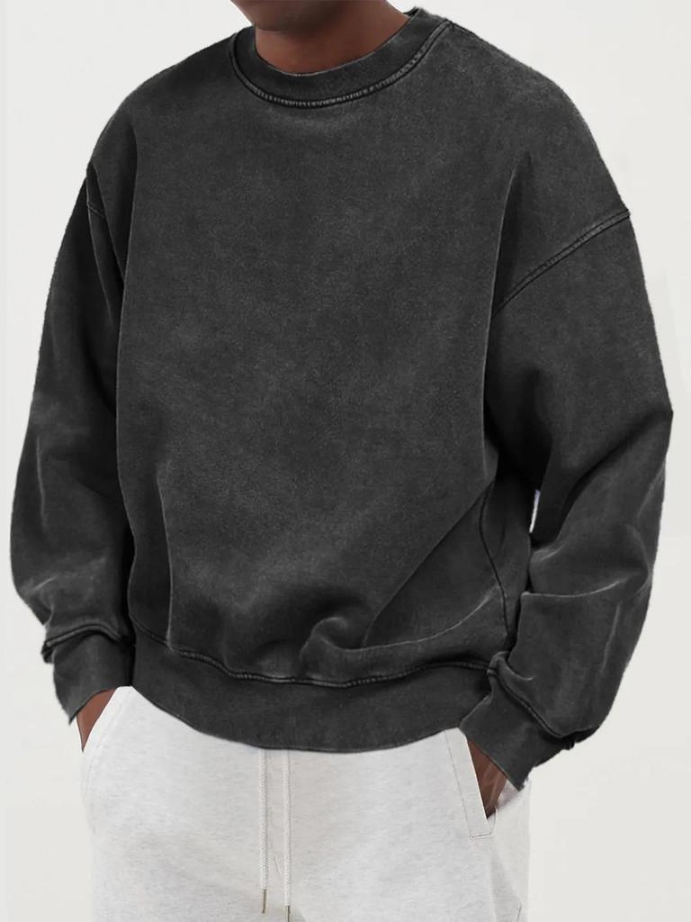 2025 Men's Autumn Solid Color Fashion Sweatshirt
