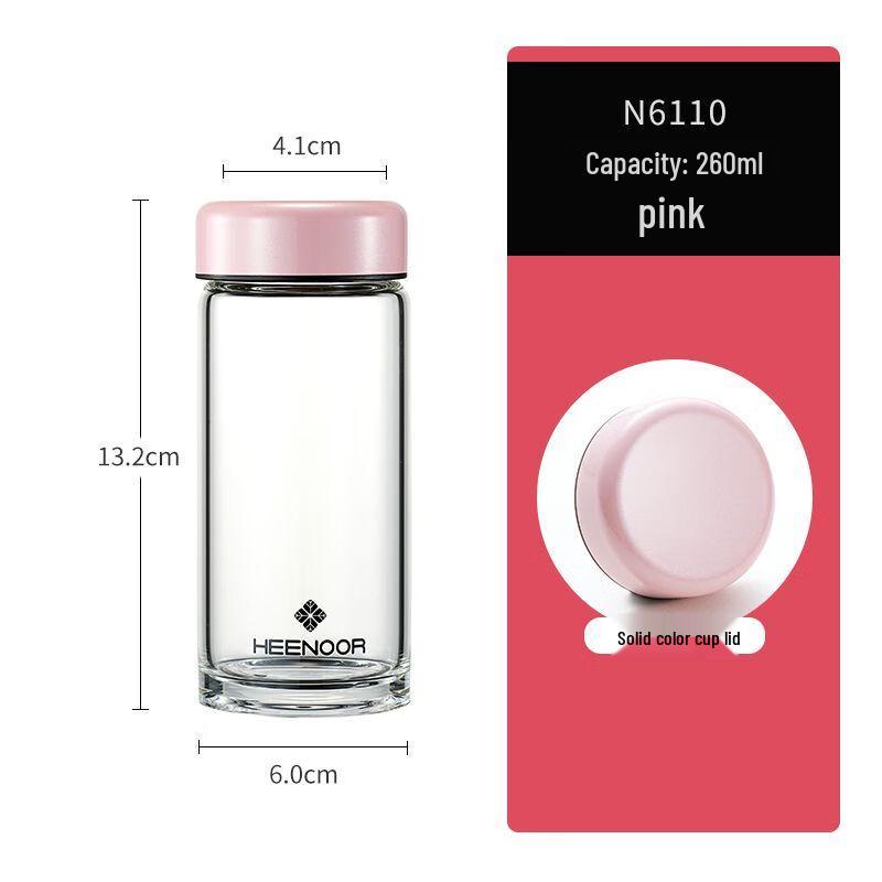 Xino High Borosilicate Glass Tea Infuser Bottle with Lid