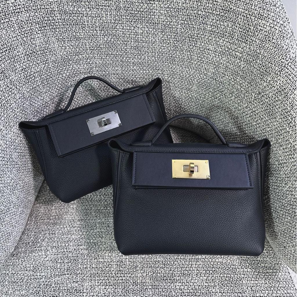 Togo cowhide 2424 bag lychee pattern shoulder bag hand bag high-end dumpling bag portable messenger bag female