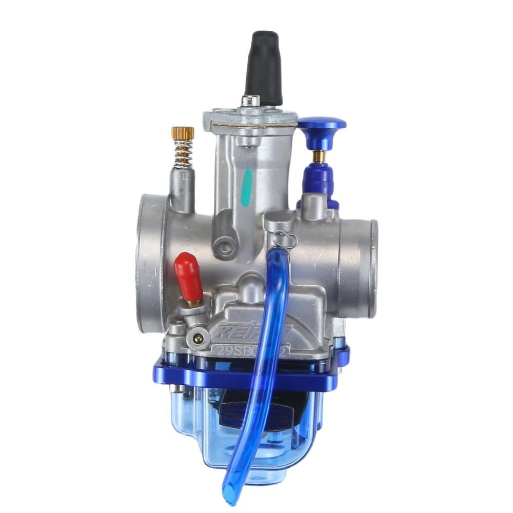 Universal Racing Carburetor With Power Jet For KEIHIN KOSO OKO PWK 24 26 28 30 32 34mm Blue Bowl 2T 4T Scooter ATV Dirt Bike