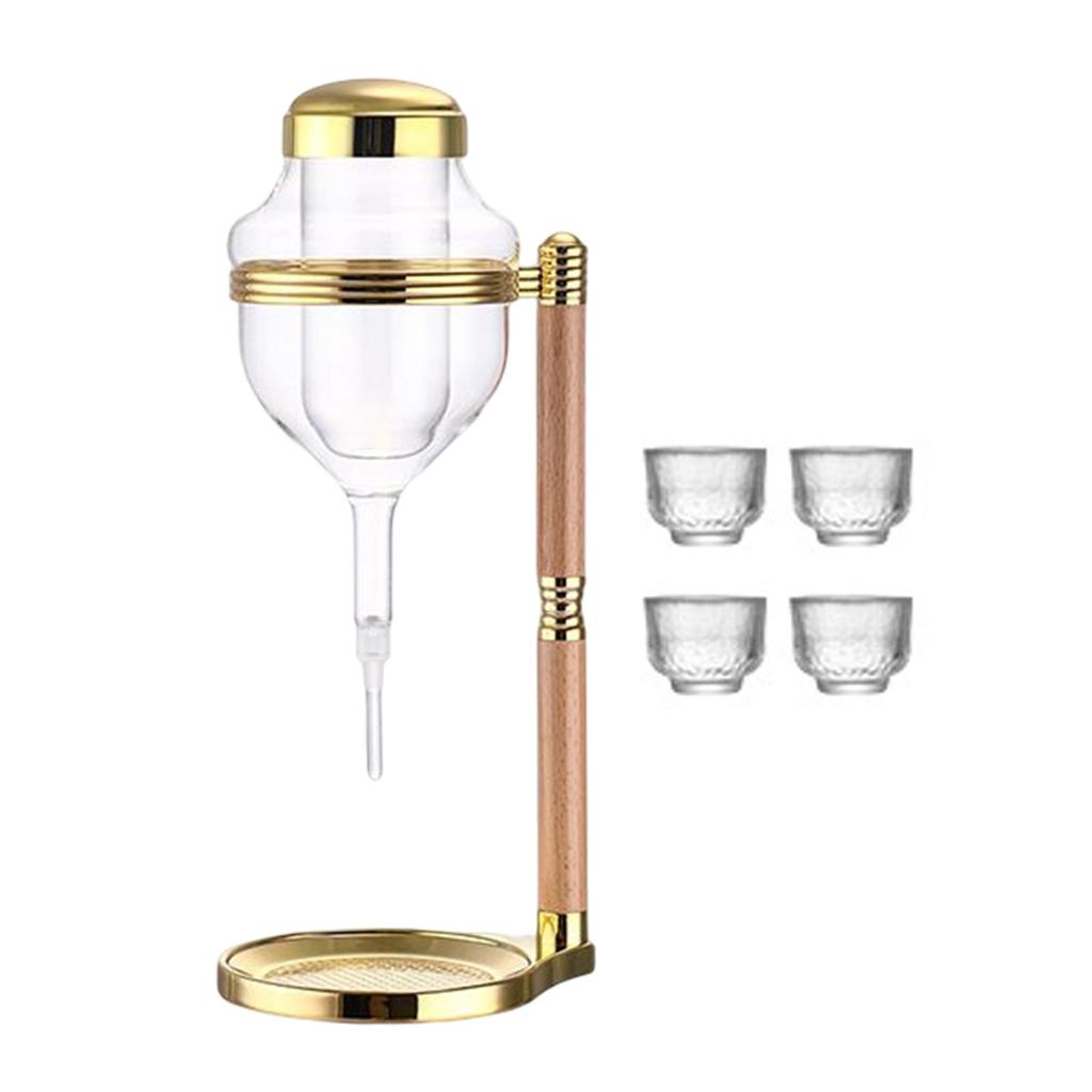 Glasses Sake Set for Barware Warmer or Cold Wine Argent