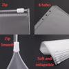 10Pcs Transparent PVC Zipper Binder Pockets Waterproof Document Filing Bags for 6 Ring Notebook Divider Page Office & School