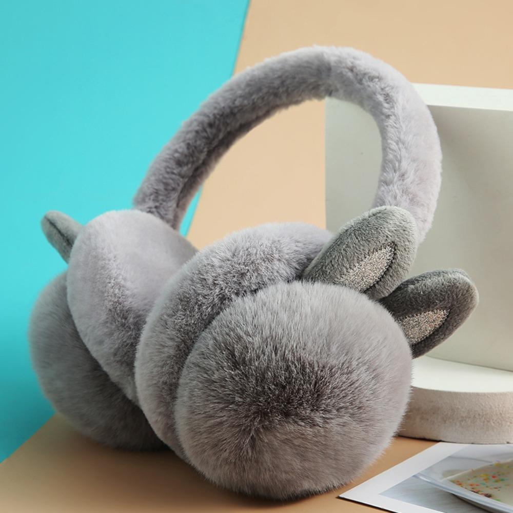 Cartoon Rabbit Ear Earmuffs Thermal Plush Earflap Fashion Winter Ear Cover  Winter