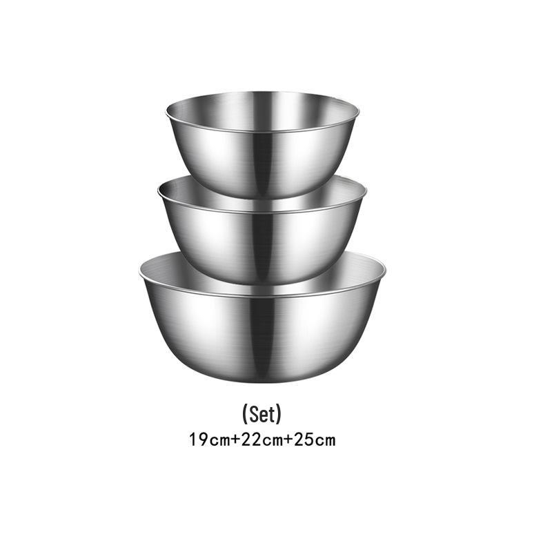 304 Stainless Steel Kitchen Basin - Multi-Purpose: Wash Vegetables, Rinse Rice, Drain, or Mix with Scale