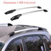 Pair 1.4m/55'' Car Decorative Roof Rack Side Bar Rail Aluminum Alloy w/Adhesive
