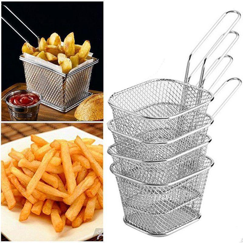 Mini Fryer Basket For Perfectly Crispy French Fries Fried Chicken Durable Easy To Clean