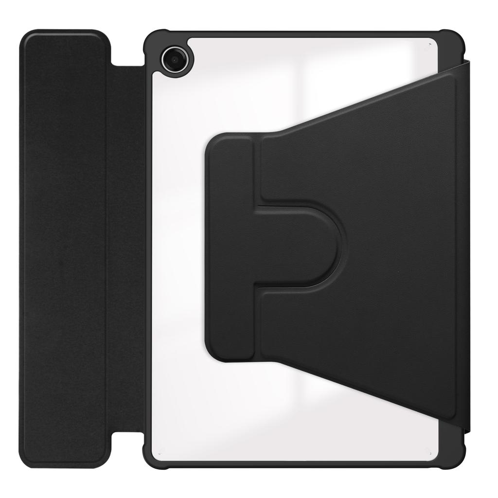 For Samsung Galaxy Tab A11+ Case 360° Rotary Stand PU Leather+Acrylic Tablet Cover (Without Keyboard)