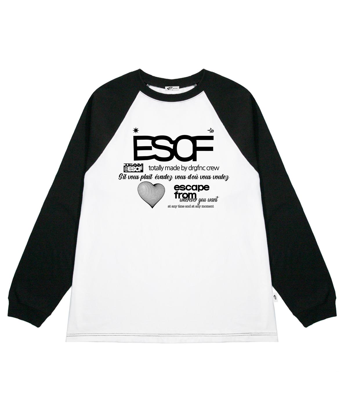 Escape From Black Heart Crew Collection Print Long Sleeve Black M