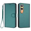 For OnePlus Nord CE4 Lite 5G Leather Case Wallet Stand Phone Cover with Wrist Strap