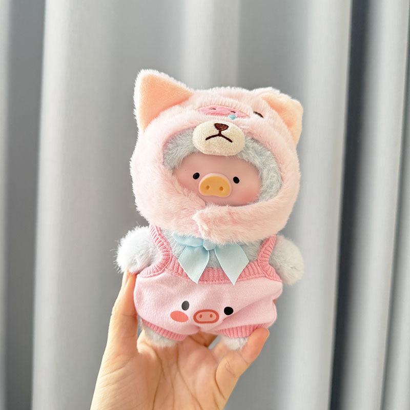 Lulu Pig Blind Box Series Kawaii Doll Clothing Accessories Pendants Canned Pig Dress Up Game Creative Handmade Knitted Retro Set