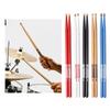 1Pair Walnut Wood Drum Stick Nonslip Grip Practical Drumstick Nonslip Light weight Drumsticks for Comfortable Playing