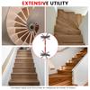 Stair Tread Template Tool - Step Measuring Jig with Ruler and Angle - 10.2In to 60In Guage Wizard Scribe Tool Cutting Guides