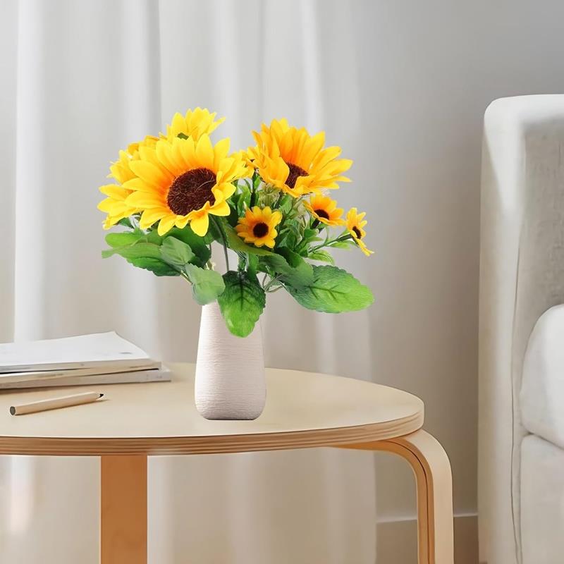 Artificial Flowers Sunflower Sunflower Bouquet for a 30 Cm Vase Composition