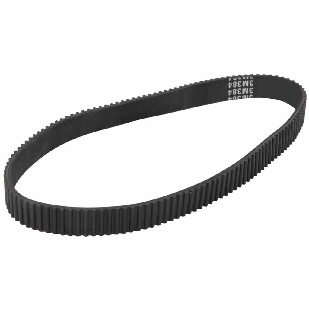 384-3M-12 Rubber Driving Belt Accessory for Small E Bike Electric Scooter Motor Black