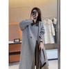 Korean Style Long Woolen Coat Double Sided Wool Coat Loose Fit Autumn Winter New
