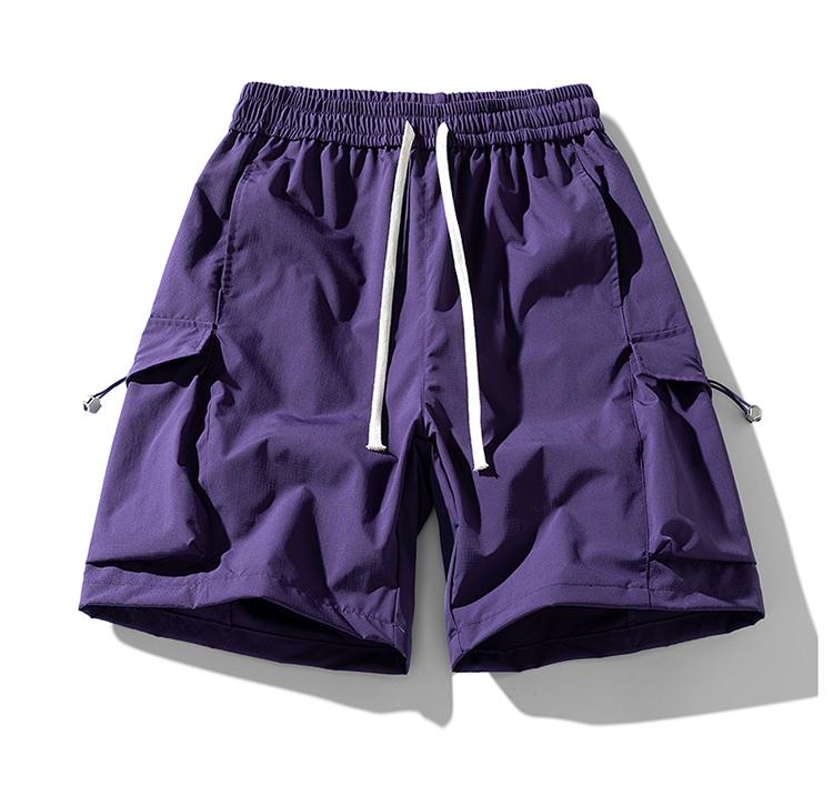 Men's Casual Shorts, Ice Silk Outdoor Workwear Shorts, Men's Quick Drying Shorts, Loose Sports Pants