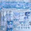 Colorful Ribbon Lace Trim Handmade Material Kit DIY Angel Wings Bunny Ear Handmade Material Pack Pain Bag Card Cover Decoration
