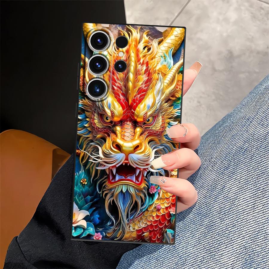 

Крутой чехол-футляр с драконом для Samsung Galaxy S26 Ultra S23 Note 20 8 9 10 S21 FE S25 Plus S10 S9 S20 Ultra S24 Galaxy S9