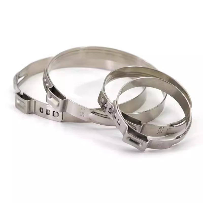 5-20pcs 5.3-155mm 1-Ear Hose Clamps 316 Stainless Steel Single Ear Hose Clamp Pipe Clamps Assortment Kit
