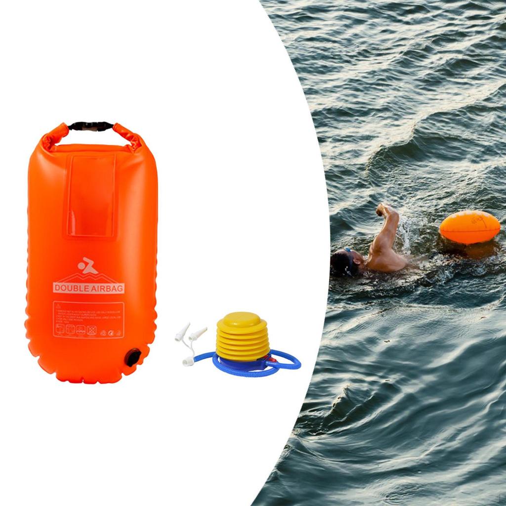 Wasserdichter Packsack Robust für Offenes Wasser Doppel-Airbag PVC Camping Angeln Rafting