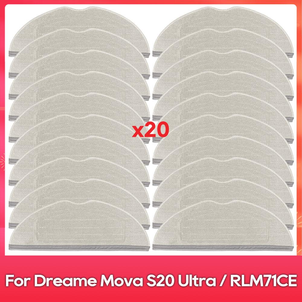 Compatible For ( Dreame Mova S20 Ultra / RLM71CE ) Spare Part Main Side Brush Filter Mop Pad Dust Bag Accessories Consumables