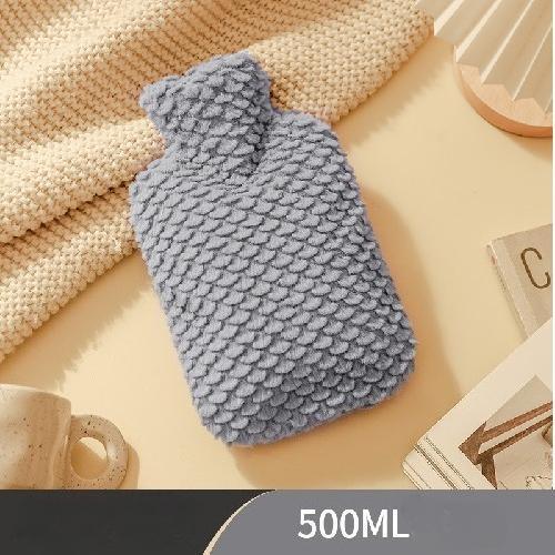 Cute Plush Hot Water Bottle Water Injection Small Mini Thick Explosion-proof Warm Water Bag Medium Hot Compress Belly Hand Warmer Female