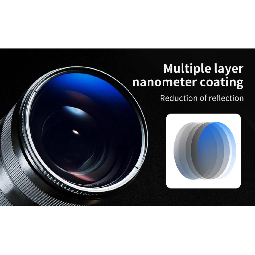 K&F CONCEPT 67mm 77mm 82mm Nano-K CPL Camera Lens Filter Ultra Slim Optics Multi Coated Circular Polarizer with 3 Cleaning Cloth