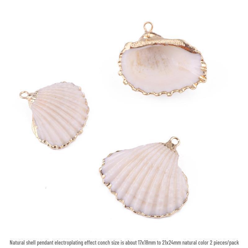 

Серьги-подвески в виде ракушек и подвеска в виде колокольчика своими руками Natural Color 2 pcs/pack