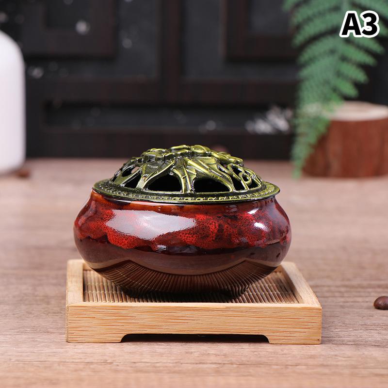 Ceramic Ice Cracking Incense Burner Coil Cone Stick Incense Burner Holder Home Ornaments Japanese Incense Burners Zen Decor 7