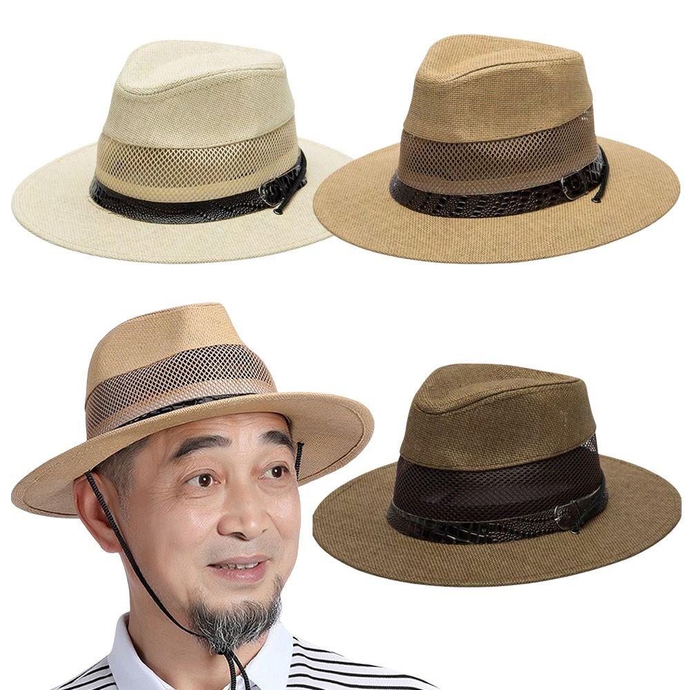 Mesh Sun Hat Breathable Straw Hat New Cowgirl Cap Outdoor