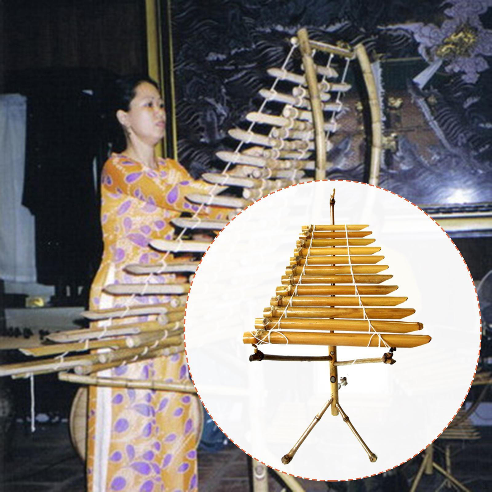 Трунг Вьетнамский Традиционный Музыкальный Инструмент Этническая Перкуссия Ксилофон для