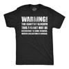 Mens Funny T Shirts Warning The Content Beneath This T Shirt May Be Disturbing
