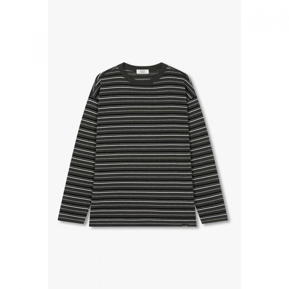 STUDIO TOMBOY Men S MulTi STripe Round Neck Long Sleeve T ShirT 9176322980ar
