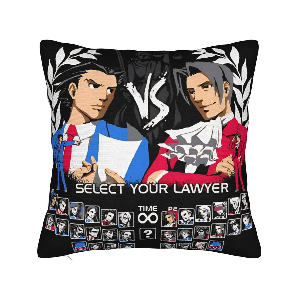 Ace Attorney Pillowcases Morden Pillow Case For Living Room Bed Chair Comfy Pillow Cover