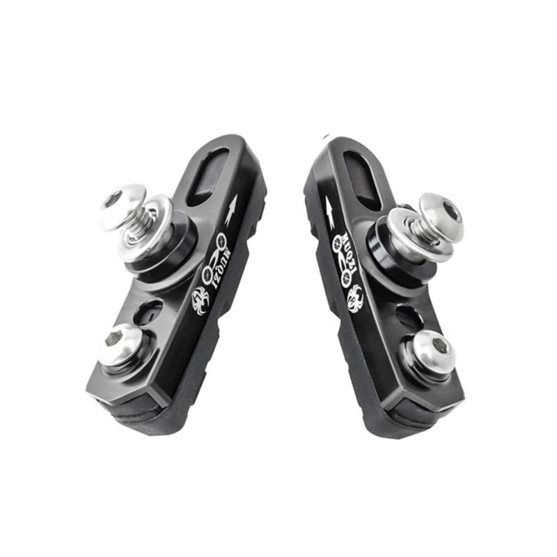 Aluminum Alloy Bicycle Brake Pad Practical Bike Brake Pads Folding Bike Brake Shoes Pads Replacement Cycling Accessories