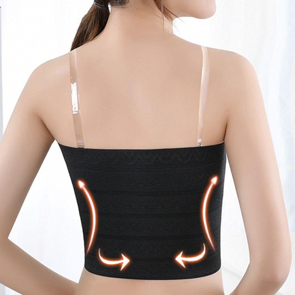 Seamless Comfortable Short Shaperwear Buckle Bustiers Breast Binder Tomboy Bra Women Corsets Vest