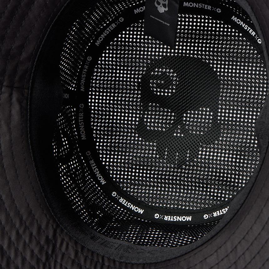 Monseuteoji Perforated Bucket Hat Black Mc24Pbb-192