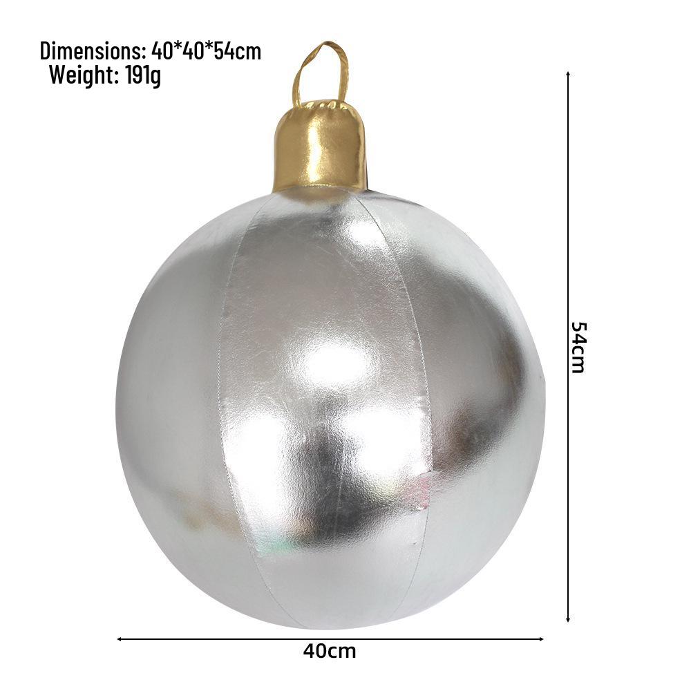 Outdoor Christmas PVC Inflatable Ball & Candy Cane Pendant Decoration