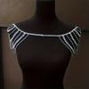 European And American Back Chain Light Luxury Multi-Layer Rhinestone Fringed Shoulder Chain Party Sexy Body Chain Body Chain