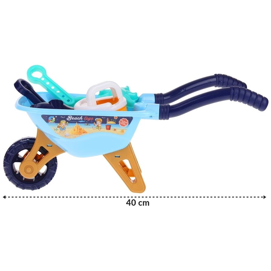 Children's Sandbox Sand Set Wheelbarrow Watering Can Molds - Blue
