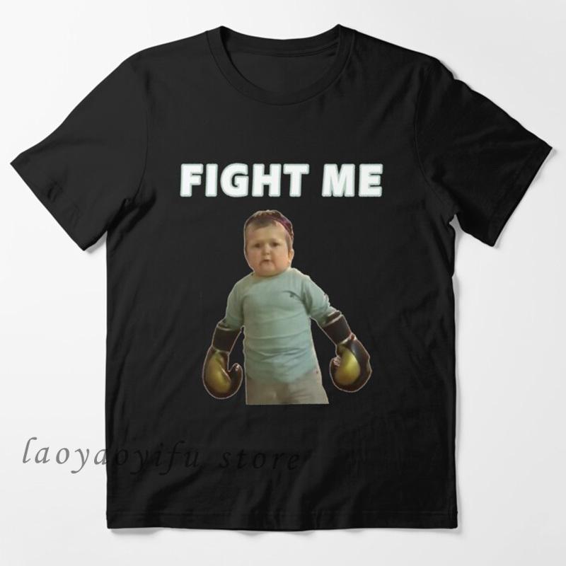 Classic Hasbulla Fighting Meme TShirt Mini Khabib Blogger Top Funny Graphic T Shirts Unisex Polyester Tee Kawaii Clothing Custom