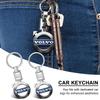 Porte-clés de voiture Porte-clés Pendentif Porte-clés en métal Emblème Pour Volvo 240 C70 S40 S50 S60 S70 S80 S90 V40 V50 V60 V90 XC40 XC60 XC90 Vnl Camion