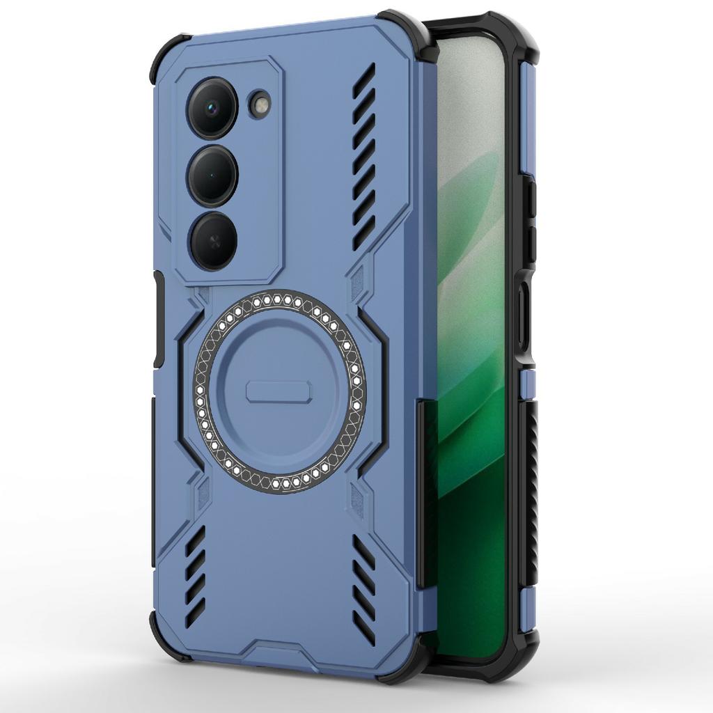 Für Xiaomi Redmi 15 5G (Global) (169mm) Magnetische Hülle Schmetterlings-Rüstung Hohl Wärmeableitung PC + TPU Handyhülle