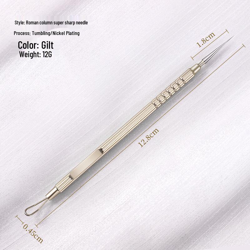 Stainless Steel Blackhead Remover Tool Set: Clips and Needles for Acne and Pimple Care