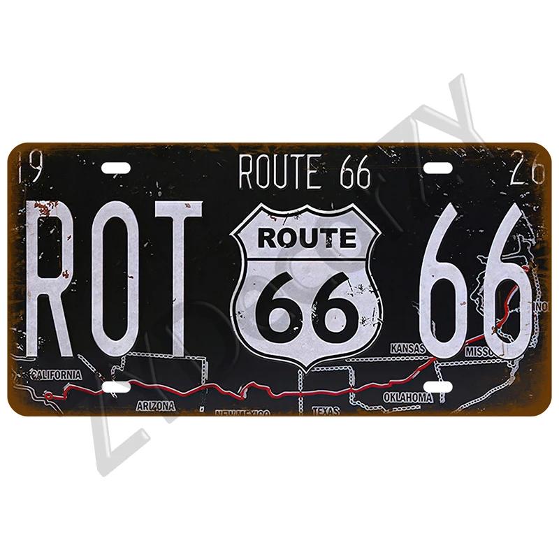 Metal Sign Art Bar Club Plaque Home Tire Shop Wall Art Decor Gas Route 66 Arts Plate Garage Tin Sign Poster Vintage Car TinPlate