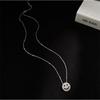 Trendy Zircon Smile Face Necklace: Women's Clavicle Chain with Hip Hop Korean-Japanese Design