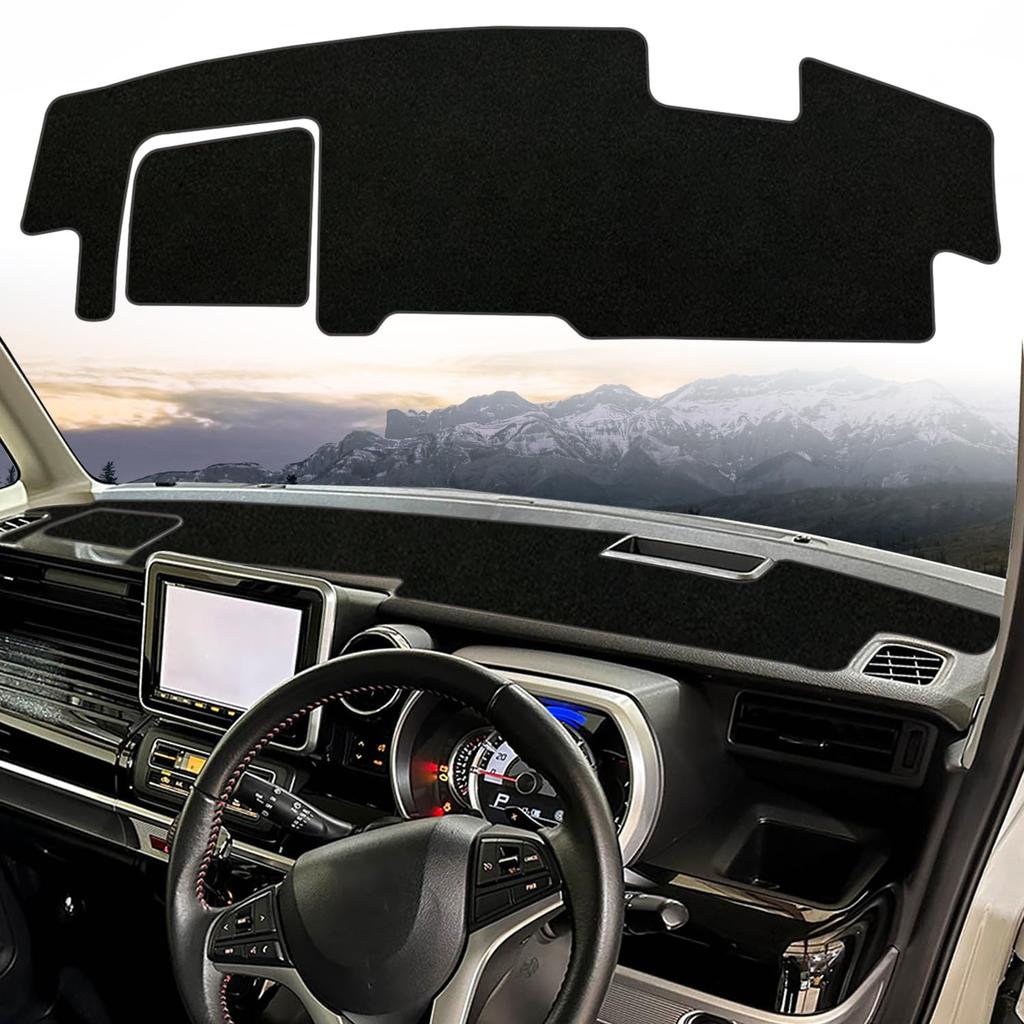 Kurtz Dashboard Mat for Suzuki Spacia Generation for Sun Dashboard Protective Interior Polyester Reduces Heat Set Polyester with (2nd MK53S)